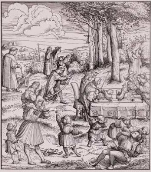 Aus der Jugend des jungen Weißkunig (Maximilian I.): Belustigungen im Freien und Turnierspiel