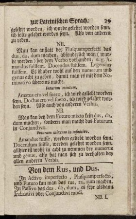 Von dem Rus, und Dus.
