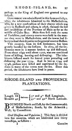Rhode-Island, &c