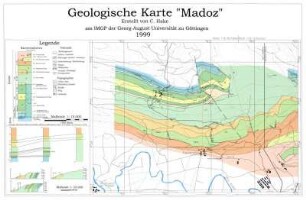 Geologische Karte "Madoz" im Maßstab 1:10 000