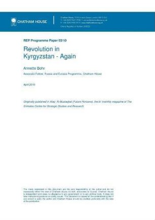 Revolution in Kyrgyzstan - again