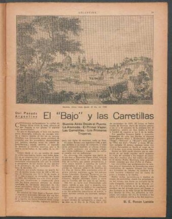 El "Bajo" y las carretillas