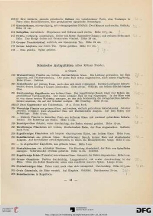Römische Antiquitäten (Nr. 219-283)