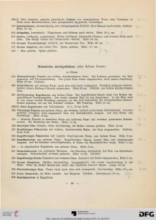 Römische Antiquitäten (Nr. 219-283)