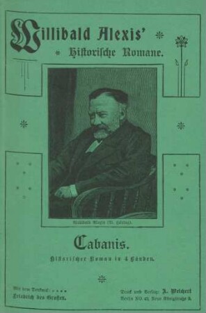 Porträt. Willibald Alexis