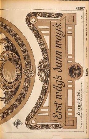 Musterblätter für Holzbrand-Malerei. 207. [1895]