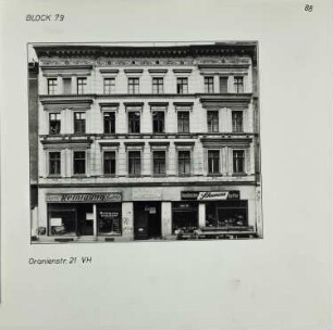Fotografie: Oranienstr. 21, um 1981