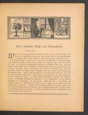 Ueber technische Maße und Maßeinheiten