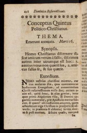 498-506, Conceptus Quintus. Politico-Christianus.