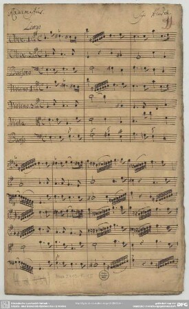 Radamisto. Excerpts - Mus.2410-F-15 : strings, bc, ob (2), fag; HWV 12