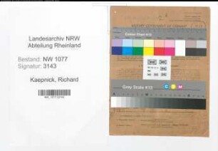 Entnazifizierung Richard Kaepnick , geb. 03.11.1891 (Polizist)