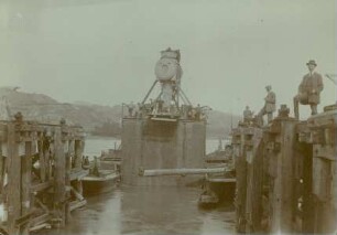 Rheinbrücke bei Remagen, Deutschland, 1917