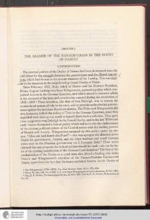 Chapter 3: The branch of the Reformverein in the Duchy of Nassau