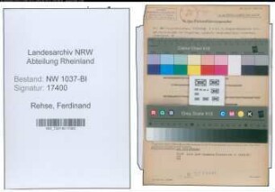 Entnazifizierung Ferdinand Rehse , geb. 12.08.1895 (Polizeibeamter)