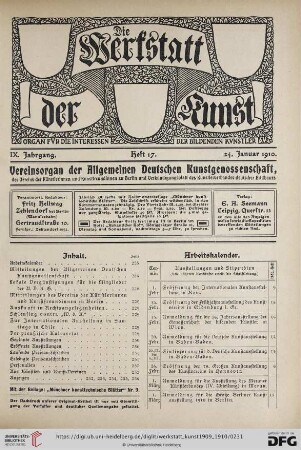 Heft 17 (24. Januar 1910)