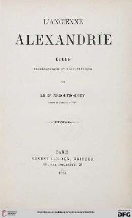 L' ancienne Alexandrie