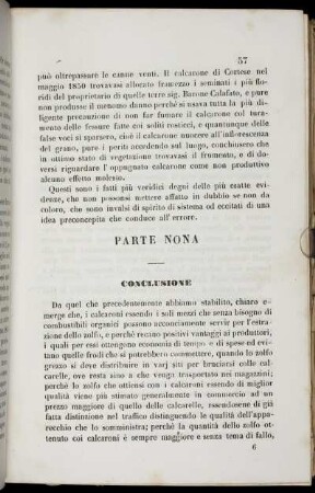 Parte Nona Conclusione.