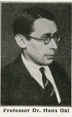 Gàl, Prof. Dr. Hans