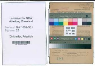 Entnazifizierung Friedrich Dinkheller , geb. 19.05.1902 (Kaufm.Angestellter)