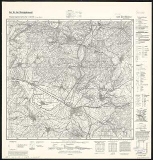 Meßtischblatt 5119 : Kirchhain (Hessen-Nassau), 1942 : Kirchhain (Hessen-Nassau). - Hrsg. 1908, letzte Nachtr. 1937, Ausg. 1942. - 1:25000. - [Berlin]: Reichsamt für Landesaufnahme, 1942. - 1 Kt.