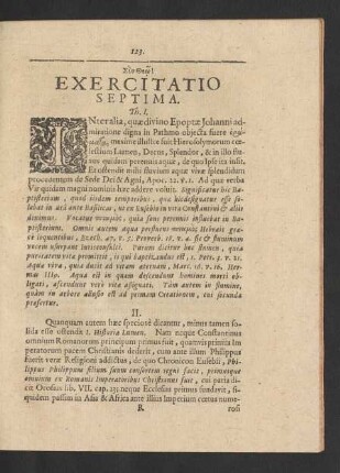 Exercitatio Septima.