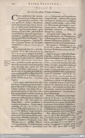 CAPUT V. De Fine seu ultimo Termino Stellarum.