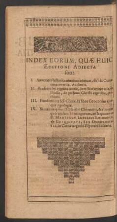 Index Eorum, Quae Huic Editioni Adiecta sunt.