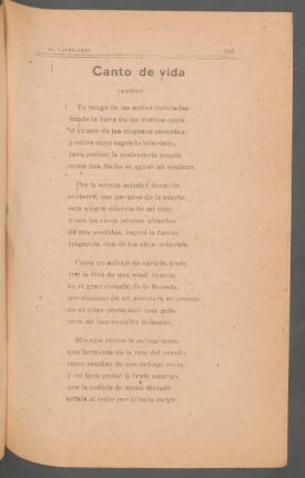 Canto de vida : Inédito