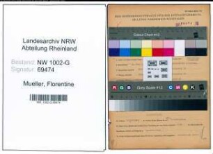 Entnazifizierung Florentine Mueller, geb. 01.06.1907 ()