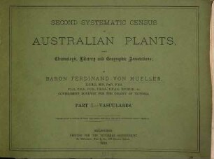 Second systematic census of Australian plants, with chronologic, literary and geographic annotations, 1