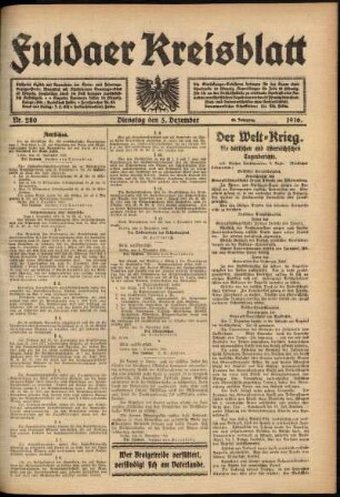 Ausgabe vom Dienstag, den 05. Dezember 1916.