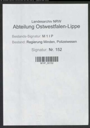 Prüfung und Aufhebung veralteter Polizeiverordnungen im Kreis Büren