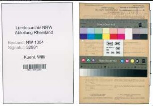 Entnazifizierung Willi Kuehl , geb. 03.07.1901 (Maschinenschlosser)