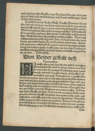 Von Beider gestalt desz Sacraments.