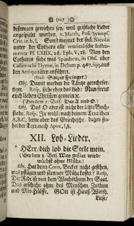 XII. Lob-Lieder.