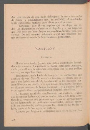 Capítulo V - Inventario