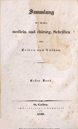 Dr. J. L. Schönlein's allgemeine und specielle Pathologie und Therapie, 1