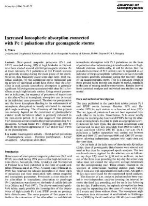 Increased ionospheric absorption connected with Pc 1 pulsations after geomagnetic storms