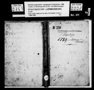 Unterbalbach: Lagerbuch zu Neubronn