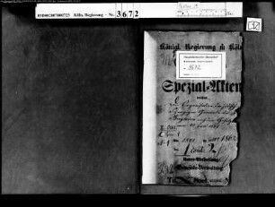 Die Organisation der jüdischen Synagogengemeinden des Kreises Bergheim nach dem Gesetz vom 23. Juli 1847