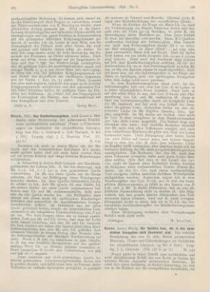 165-166 [Rezension] Resch, Alfred, Das Kindheitsevangelium, nach Lucas u. Matthaeus unter Herbeiziehg. der außercanon. Paralleltexte quellenkritisch untersucht