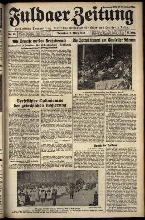 Ausgabe vom Samstag, den 09. März 1935.