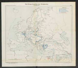 Nr. 1. Die Kriegsschauplätze der Mittelmächte im Frühjahr 1915.