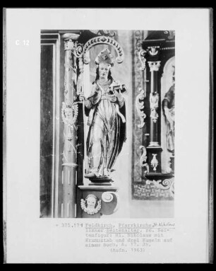 Seitenfigur des Altars: Heiliger Nikolaus