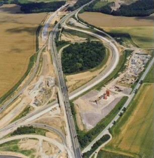 Autobahndreieck A4/ A 14 im Umbau