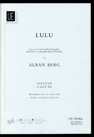 1: Lulu (1. u. 2. Akt)