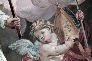 Dem heiligen Evermond von Ratzeburg erscheint der heilige Norbert