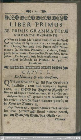Liber Primus De Primis Grammaticae Germanicae Rudimentis