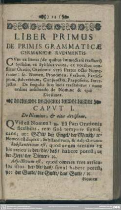 Liber Primus De Primis Grammaticae Germanicae Rudimentis