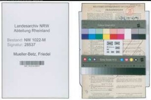 Entnazifizierung Friedel Mueller-Betz , geb. 09.11.1895 (Sekretaerin)